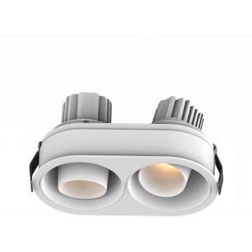 Zambelis RECESSED SPOT LED S175 Ugradbeno downlight svjetlo 2x10W/led 3000K 1440lm IP44