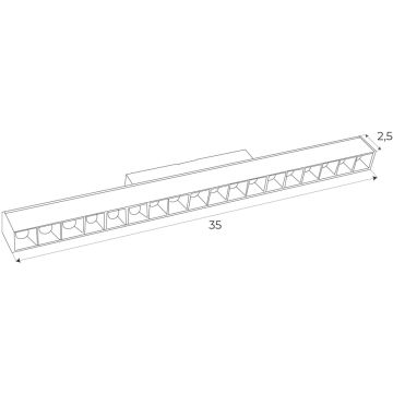 Maxlight MAX M0005D Šinski reflektor 1x18w/led 3000k 1304lm ip20
