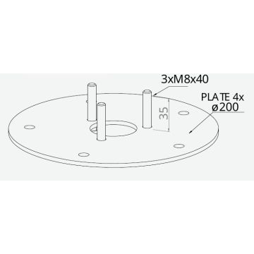 Norlys ACCESSORIES 3080GA Postolje