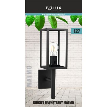 Polux MALMO 309181 Zidna svjetiljka 1x15W/E27 IP44