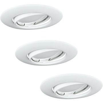 Polux OLIN 306210 Ugradbeno downlight svjetlo 1x3,5W/GU10 3000K 250LM IP20