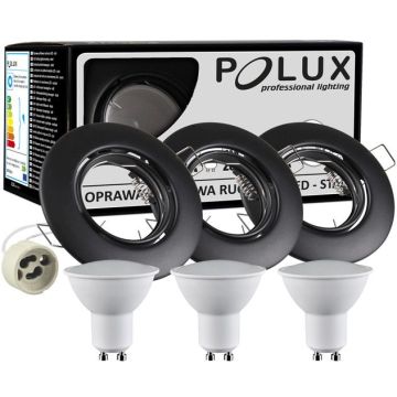 Polux OLIN 306227 Ugradbeno downlight svjetlo 1x3,5W/GU10 3000K 250LM IP20