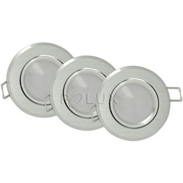 Polux SUN 305275 Ugradbeno downlight svjetlo 1x3,5W/GU10 3000K 250LM IP20