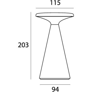 Maxlight FUNGHI T0064 Stolna svjetiljka 1x1.6w/led 2700k 160lm ip44