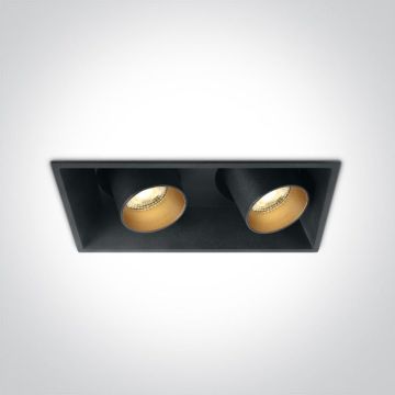 One Light The Recessed Cylinders 51211C/B/W Ugradbeno downlight svjetlo 2x11W/LED 3000K 820lm IP20