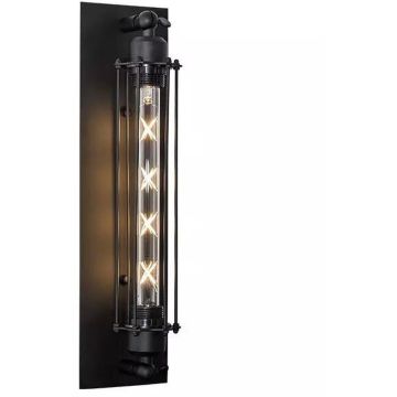 Altavola Design AMSTERDAM LOFT LA001/W_BLACK Zidna svjetiljka 1x40W/E27 2700K 150lm IP20