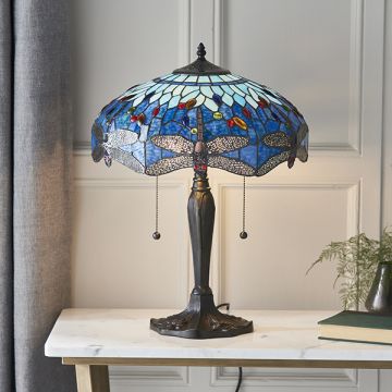Endon DRAGONFLY BLUE 64089 Stolna svjetiljka 2x60W/E27 IP20
