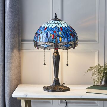 Endon DRAGONFLY BLUE 64090 Stolna svjetiljka 2x60W/E27 IP20