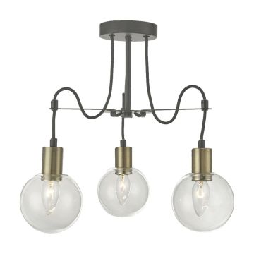 Prezent ABRAZO 64402 Stropna svjetiljka 3x40W/E14 IP20