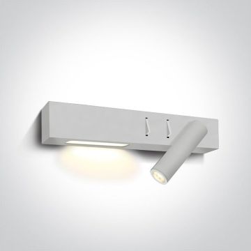 One Light Reading Spots 65146A/W/W Zidna svjetiljka 1x3W|1x6W/LED 3000K 480lm IP20