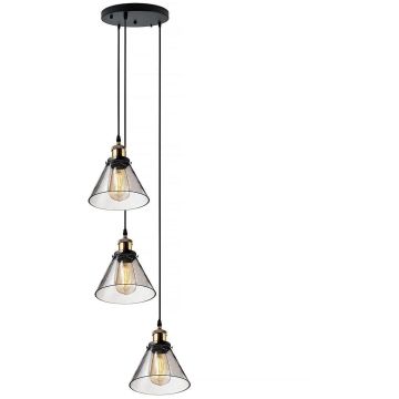 Altavola Design NEW YORK LOFT LA034/CO3_smoky Visilica 3x40W/E27 IP20