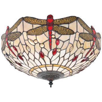 Endon DRAGONFLY BEIGE 70723 Plafonjera 2x60W/E27 IP20