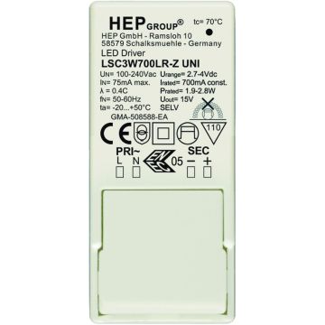Astro Lighting LED DRIVER 6008093 Napajanje IP20