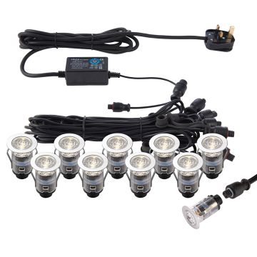 Endon IKONPRO CCT 73347 Svjetiljka za ulaz 10x0,75W/LED 3000K/4000K 120LM IP67