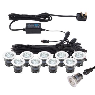 Endon IKONPRO CCT 76616 Svjetiljka za ulaz 10x0,75W/LED 6500K/20000 280LM IP67