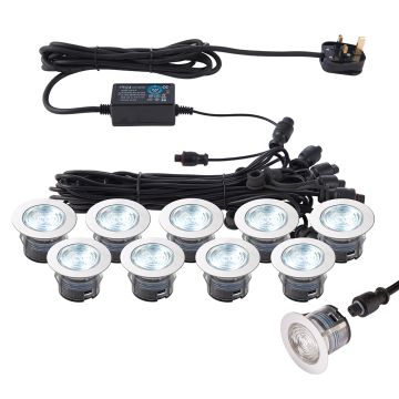 Endon IKONPRO CCT 76617 Svjetiljka za ulaz 10x0,75W/LED 6500K/20000 410LM IP67