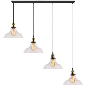 Altavola Design NEW YORK LOFT LA040/CL4_clear Visilica 4x40W/E27 IP20