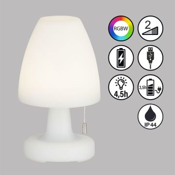 Fischer&Honsel Termoli 850250 Stolna svjetiljka 2x1.5W/LED RGBW 170lm IP44