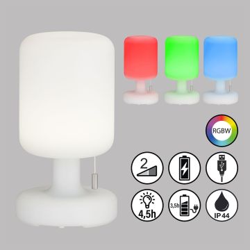 Fischer&Honsel Termoli 850253 Stolna svjetiljka 2x1.5W/LED RGBW 170lm IP44