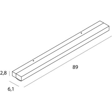 Maxlight TRIO W0409D Zidna svjetiljka 10w/led 4000k 518lm ip44