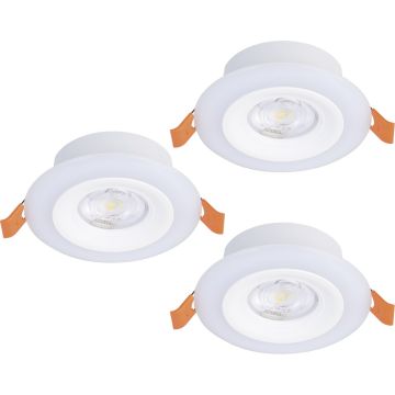 Eglo CALONGE RGB 901117 Ugradbeno downlight svjetlo 3x3.8w/led 2700_6500k ip20_ip44 3X520lm