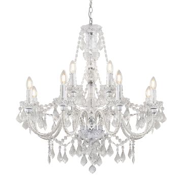 Endon CLARENCE 308-8-4CL Luster 12x60W/E14 IP20