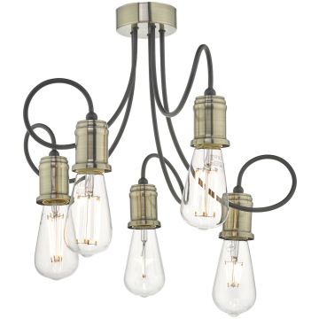 Dar Lighting ALZBET ALZ5475 Stropna svjetiljka 5x60W/E27