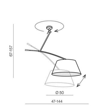 AZzardo BARCELONA LAMPBODY AZ2288 Vjesalo 1x60W/E27 IP20