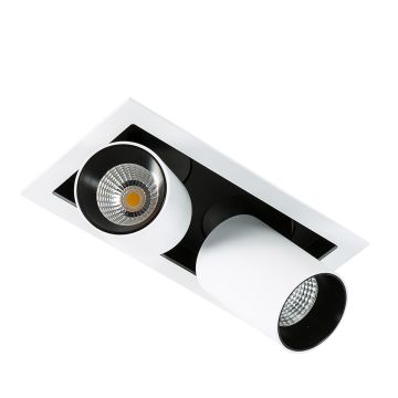 Italux MERCANTA GL7117-2/12W 4000K WH+BL Ugradbeno downlight svjetlo 2x12W/LED 1640LM IP20
