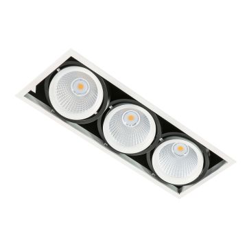 Italux VERTICO GL7108-3/3X18W 3000K WH+BL Ugradbeno downlight svjetlo 3x18W/LED 4200LM IP20