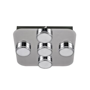 Italux MARCEL HD-4011N-05-9051D CH Plafonjera 5x5W/LED