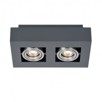 Italux CASEMIRO IT8002S2-BK/AL Natkriveno downlight svjetlo 2x50W/GU10