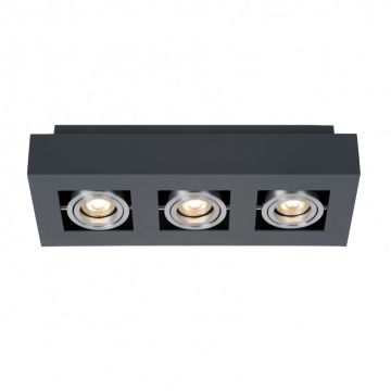 Italux CASEMIRO IT8002S3-BK/AL Natkriveno downlight svjetlo 3x50W/GU10