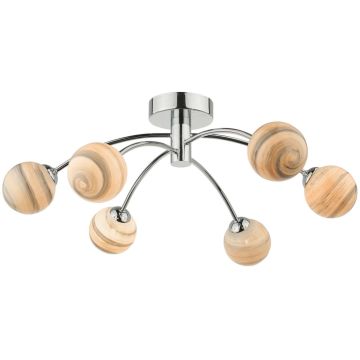Dar Lighting IZZY IZZ0650-07 Stropna svjetiljka 6x40W/G9