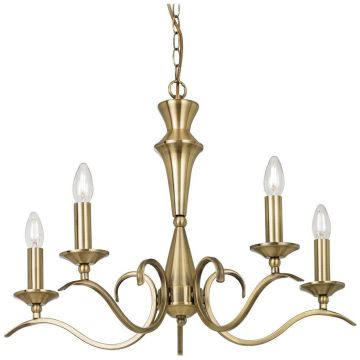 Endon KORA KORA-5AB Luster 5x40W/E14 IP20