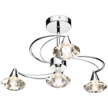Dar Lighting LUTHER LUT0450 Stropna svjetiljka 4x40W/G9