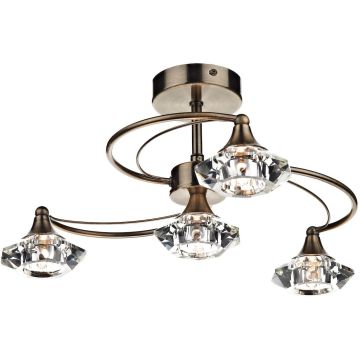 Dar Lighting LUTHER LUT0475 Stropna svjetiljka 4x40W/G9