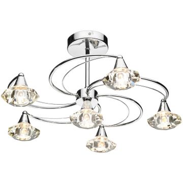Dar Lighting LUTHER LUT0650 Stropna svjetiljka 6x40W/G9