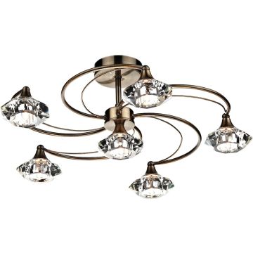 Dar Lighting LUTHER LUT0675 Stropna svjetiljka 6x40W/G9