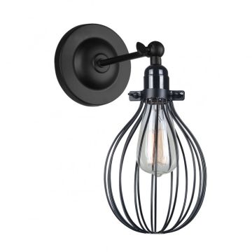 Italux LESTO MBM-2676/1 BK Zidna svjetiljka 1x40W/E27