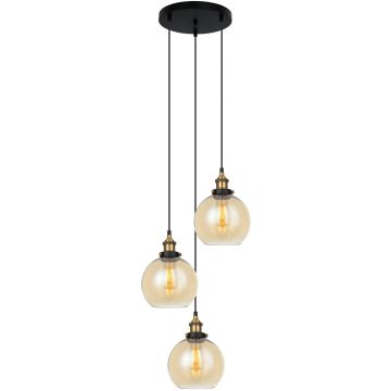 Italux CARDENA MDM-4330-3-GD+AMB Visilica 3x40W/E27 IP20