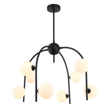 Italux CELINE MDM-3800/8 BK+W Luster 8x25W/G9 IP20