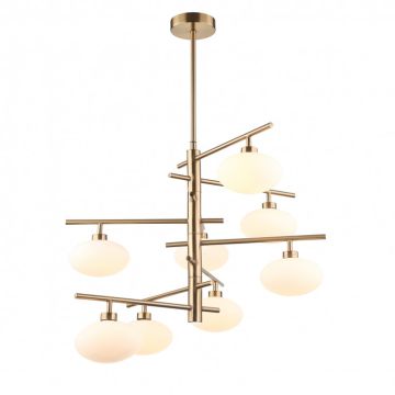 Italux FIORENZO MDM3661-8 BRO+W Luster 8x25W/G9