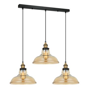 Italux HUBERT MDM-2381/3 GD+AMB Visilica 3x40W/E27