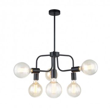 Italux KRISTY MDM-3678/6 BK Luster 6x60W/E27