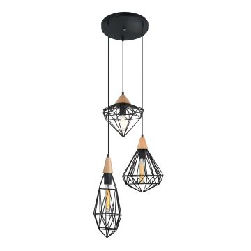 Italux MAELLE MDM-2591/3 BK Visilica 3x40W/E14
