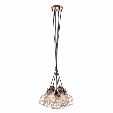 Italux PERIFO MDM-2272/6 BK+COP Visilica 6x60W/E27 IP20