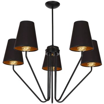 Milagro VICTORIA BLACK MLP4913 Luster 5x60W/E27 IP20
