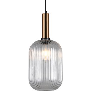Italux ANTIOLA PND-5588-1L-BRO+CL Visilica 1x40W/E27 IP20