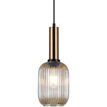 Italux ANTIOLA PND-5588-1M-BRO+AMB Visilica 1x40W/E27 IP20